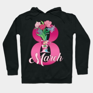 Spring Flowers Bouquet in a vase Hoodie